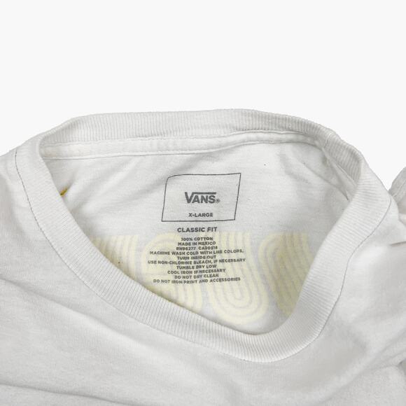 VANS "Spirit" Long-Sleeve Graphic Print T-Shirt (White | Size XL) - Picture 9 of 9